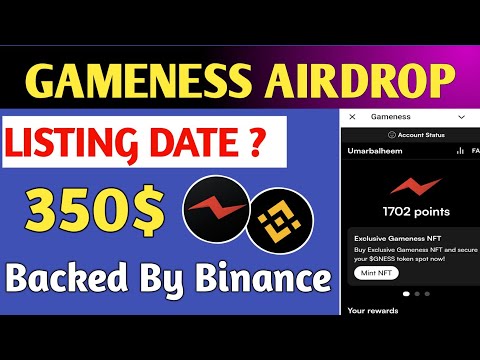 Gameness airdrop listing date || Gameness airdrop listing on binance || Gameness airdrop new update