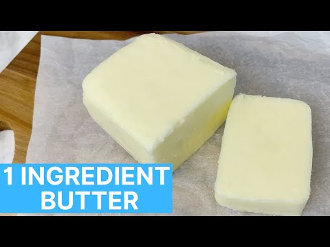 1 INGREDIENT HOMEMADE BUTTER!