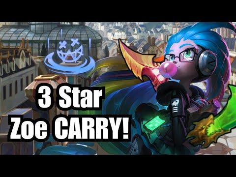 3 Star Zoe CARRY! - Nothing Wasted + Paint the Town Blue | TFT Into the Arcane | Teamfight Tactics