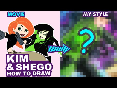 How to Draw Kim And Shego | Semi Realistic Style | Huta Chan