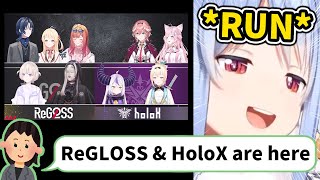 ReGLOSSとHoloXがスタジオにいると知り即帰ったぺこちゃん【ホロライブ 切り抜き 兎田ぺこら】