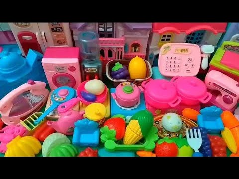 6 min Satisfying Unboxing | Hello kitty kitchen set | Cutee tiny mini kitchen set | #asmr 💚