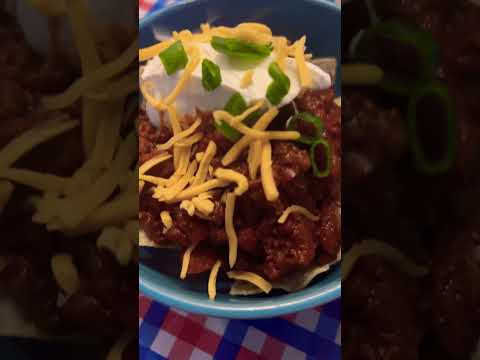 Delicious Homemade Chili snack #chilirecipe