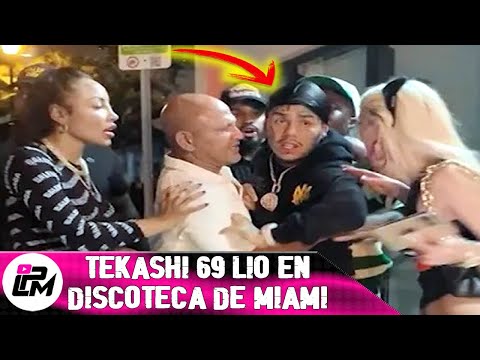 Tekashi 69 rebú en parqueo discoteca Coco Miami