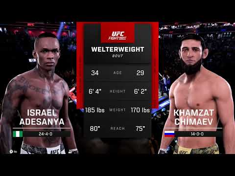 UFC Full Fight - Khamzat Chimaev VS Israel Adesanya - UFC 5