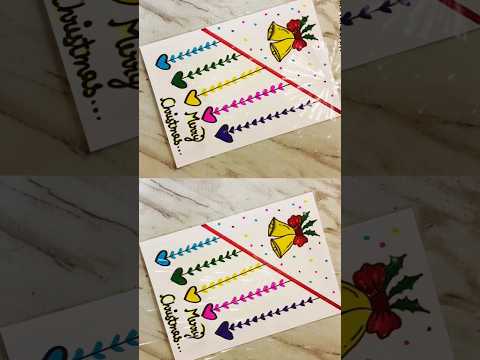 Christmas greeting card making ❤️❤️#shorts #trending #viral #christmascard #diy #christmas #ytshorts