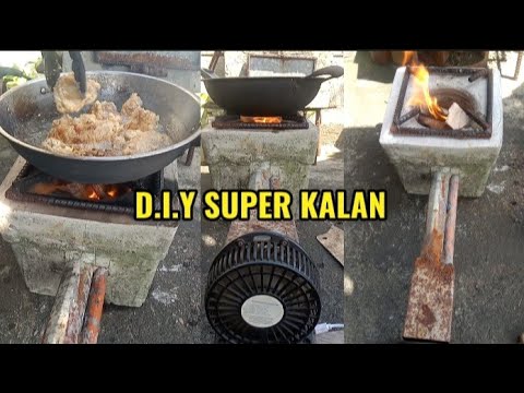 Cooking Fried Chicken and Eggplant using D.I.Y SUPER KALAN