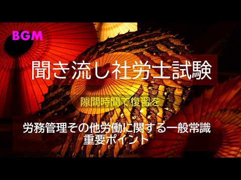 【社労士試験】聞き流し労働一般　　重要ポイント