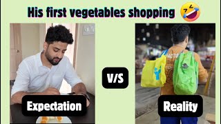 I took him for vegetable shopping today😂 #bangalore #tibetanvlogger #hindivlog #vlog