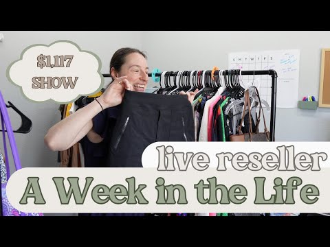 $1,117 LIVE SHOW! | A Week in the Life of a Full Time Poshmark Live Reseller