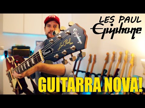 GUITARRA NOVA | Epiphone Les Paul Classic Worn | #lespaul #epiphone #marcelodurham