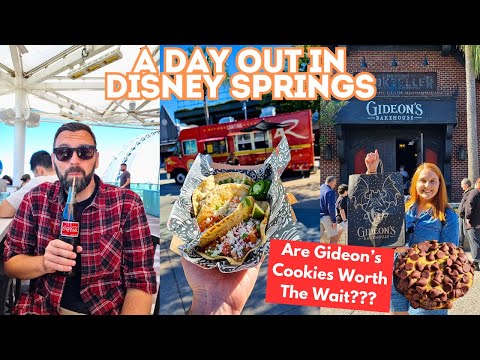 Disney Springs Vlog - Are Gideon's Cookies Any Good? Merch, 4R Tacos & Mexican Coke Is THE BEST