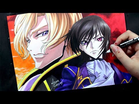 Speed Drawing - Schneizel and Lelouch [Code Geass]