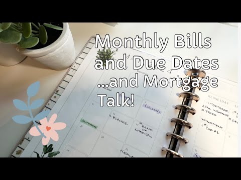 Budget With Me! Expenses & Due Dates Plus Mortgage Talk!