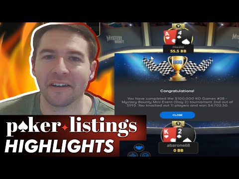 Abarone binks a Mystery Mini Main for $5k! Online Poker Highlights!