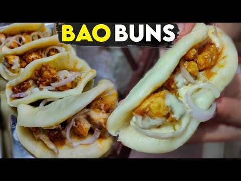 Steamed Bao Buns Recipe | How to make Bao Buns with veg and non veg stuffing | Bao Buns in tamil