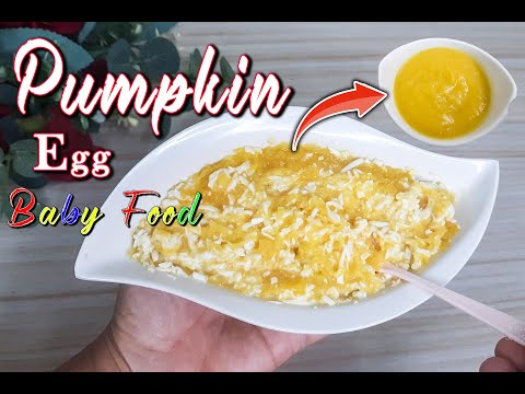 Baby Food || Pumpkin Egg Puree || How To Make Pumpkin Puree || Egg Pumpkin Baby Food