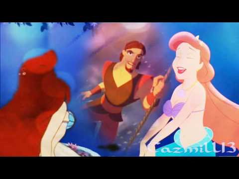 Non-/Disney Crossover - Ariel, Sinbad & Athena - Daughter to Father