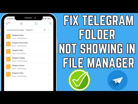 Fix " Telegram Folder Not Showing In File Manager " 2024