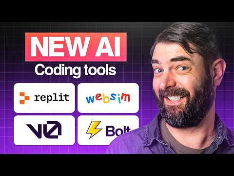 Testing 4 New Ai Coding Tools: Bolt vs V0 vs Replit vs Websim.AI