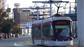 (4K) 熊本市電(熊本路面電車)