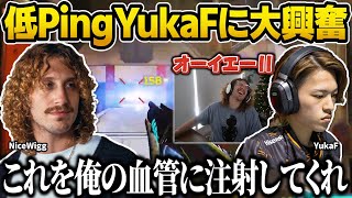 現地入りしたYukaFの低Pingセンチネルに大興奮するNiceWigg【Apex翻訳/世界スクリム/YukaF】