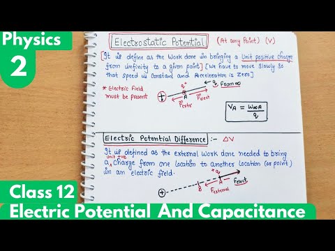 2) Electrostatic Potential| Electrostatic Potential & Capacitance| Electrostatic Class12 | Physics