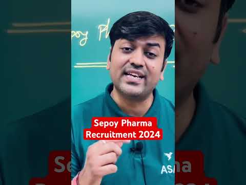 Sepoy Pharma Recruitment 2024 #amarsayaracademy #pharmacist #government #indianarmy