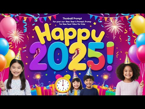 "Happy New Year 2025! 🎉 Fun Kids Celebration | Countdown & Dance Party!"