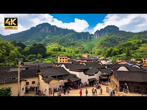 福建大山深处的古村落：周宁楼坪村与常源村的山水秘境 4K  China