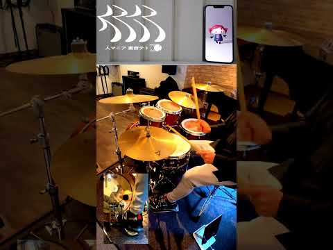 人マニア-重音テト 叩いてみた Drum cover ドラム練習動画#shorts  #ドラム #drums