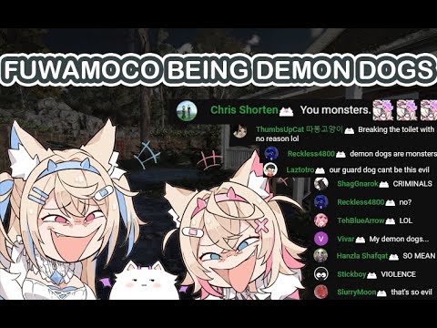 Fuwamoco being Demon Dogs, for real (EN Sub) [Hololive Clip]