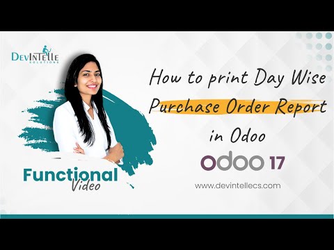 How to Print Day Wise Purchase Order Report in Odoo | Odoo17