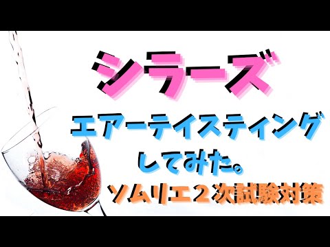 【ソムリエ２次試験対策】シラーズをエアーテイスティングしてみた。