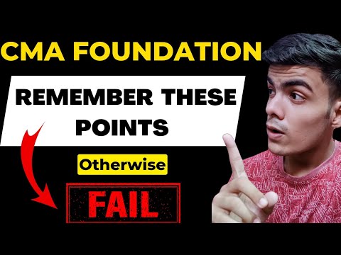 REMEMBER THESE POINTS IN CMA FOUNDATION EXAMS JULY 23 | IMPORTANT POINTS FOR CMA FOUNDATION July 23