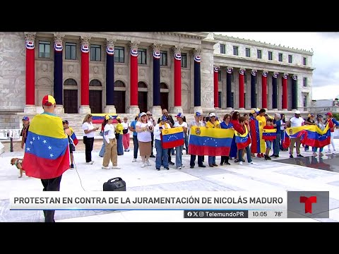 Venezolanos repudian a Maduro en manifestación frente al Capitolio