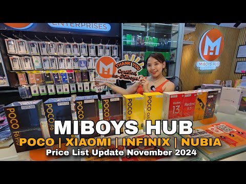 MIBOYS HUB | POCO, XIAOMI, INFINIX, NUBIA, Price List Update November 2024