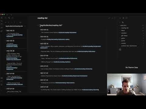 Manage Reading-lists in Obsidian