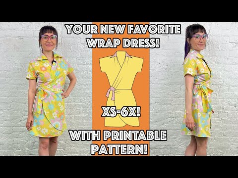 DIY Size Inclusive Summer Wrap Dress Sew Along With Printable Sewing Pattern!