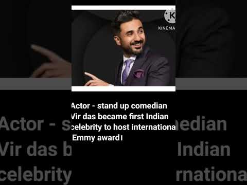 Vir Das first Indian celebrity host  Emmy award #news #currentaffairs #shorts #ytshort #viralvideo