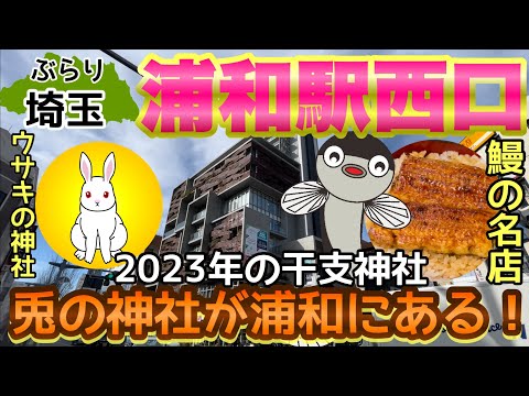 【ぶらり.埼玉】兎の神社が浦和にあるある行ってみよう！その前に鰻食べる