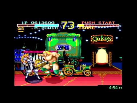 World Heroes SNES - No Rounds Lost (Muscle Power)