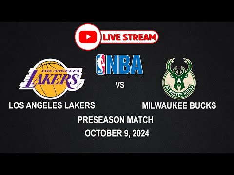 NBA LIVE! LAKERS vs BUCKS | NBA PRE SEASON | October 9, 2024 | NBA2K24 CPU vs CPU