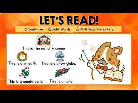 Reading for Grade 1 | Sight Words | Christmas Words