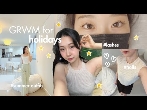 Getting ready for the HOLIDAYS🥥☀️ 🏖️| summer vlog: outfit ideas, shopping, nails, lashes, fake tan