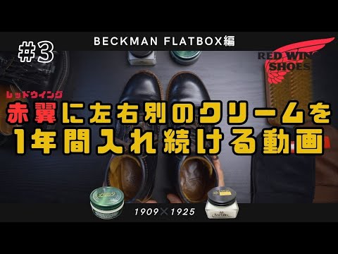 【レッドウイング】ベックマンフラットボックス9060にコロニル1909とクレム1925を一年間入れていく #3【ベックマンフラットボックス編】