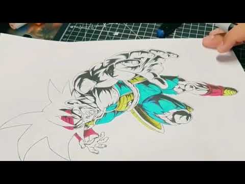 Drawing Bardock Father of Goku Dragon Ball Z