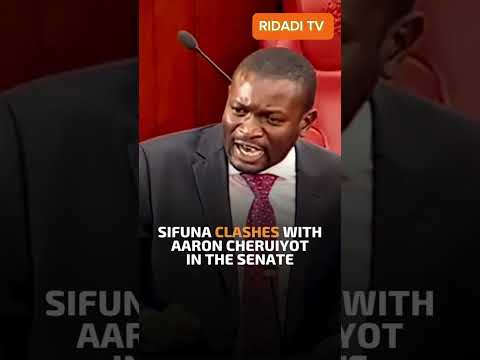 Sifuna clashes with Aaron Cheruiyot in the Senate