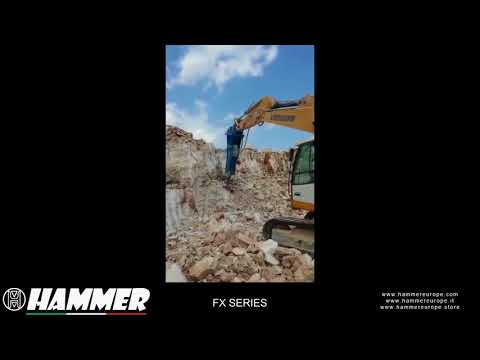 HAMMER FX 3200 WORKING IN QUARRY IN ITALY