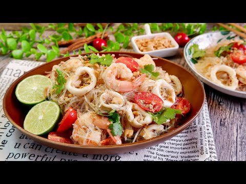 Perfect Potluck Recipe! Thai Glass Noodle Salad ยำวุ้นเส้น Yum Woon Sen | Xmas Meal Plan Idea